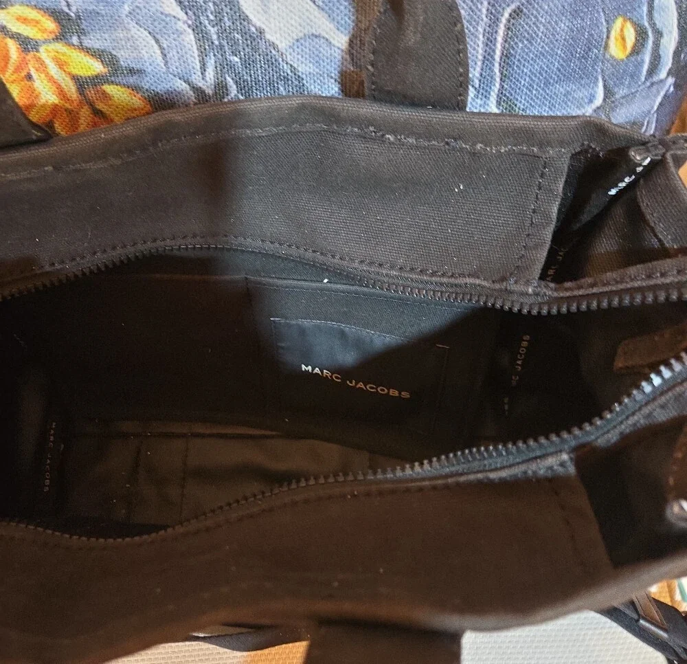 Marc Jacobs Black Canvas 'The Tote Bag' Crossbody
